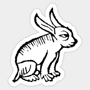 The Rabbit - Medieval Graphic Sticker